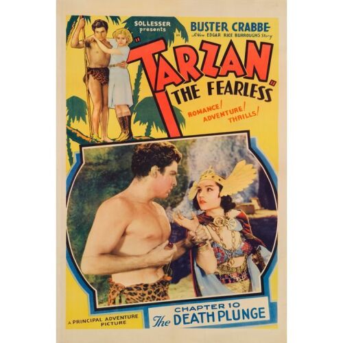1144. One Sheet (28" x 41"); From the Bradleigh Vinson Collection; Chapter 10: "The Death Plunge"; Very Fine- on Linen ### TARZAN THE FEARLESS (1933)