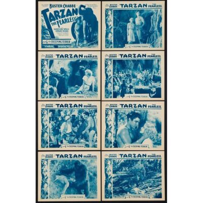 1147. Lobby Card Set (8) (11" x 14"); From the Bradleigh Vinson Collection; Chapter 8: "The Creeping Terror"; Very Fine+ ### TARZAN THE FEARLESS (1933)
