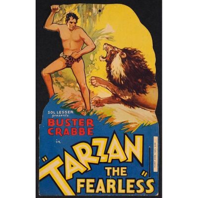 1148. Die-Cut Door Hanger (9" x 14"); From the Bradleigh Vinson Collection; Very Fine+ ### TARZAN THE FEARLESS (1933)