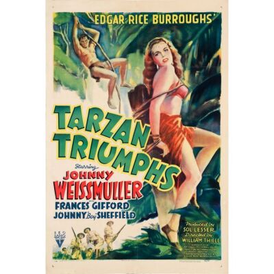 1149. One Sheet (27" x 41"); From the Bradleigh Vinson Collection; Style A; Fine- on Linen ### TARZAN TRIUMPHS (1943)