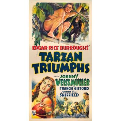 1151. Three Sheet (41" x 79"); From the Bradleigh Vinson Collection; Very Fine- on Linen ### TARZAN TRIUMPHS (1943)