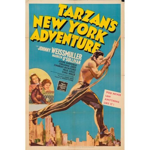 1152. One Sheet (27" x 41"); From the Bradleigh Vinson Collection; Style D; Fine+ Folded ### TARZAN'S NEW YORK ADVENTURE (1942)