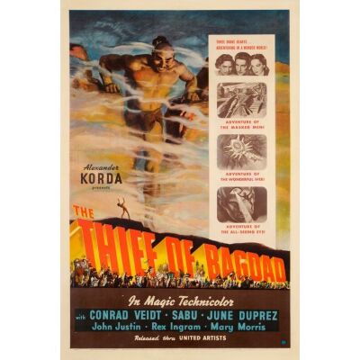 1172. One Sheet (27" x 41"); Very Good+ on Linen ### THE THIEF OF BAGDAD (1940)