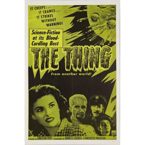 1173. One Sheet (27" x 41"); Very Fine+ Folded ### THE THING FROM ANOTHER WORLD (R-1957)