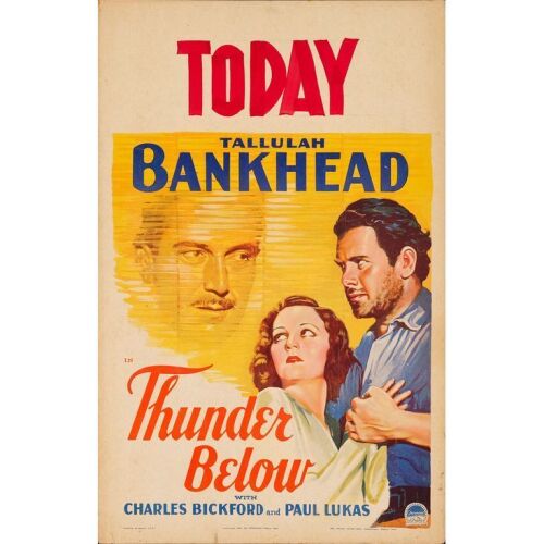 1181. Window Card (14" x 22"); Fine+ ### THUNDER BELOW (1932)