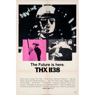 1182. One Sheet (27" x 41"); Very Fine Folded ### THX 1138 (1971)