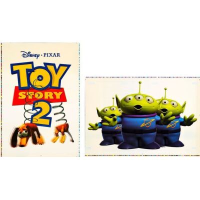 1196. Window Clings (2) (28" x 40"); Very Fine+ Rolled ### TOY STORY 2 (1999)