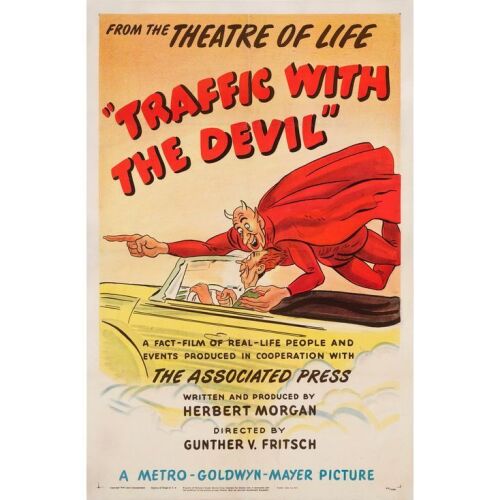 1198. One Sheet (27" x 42"); Stone Lithograph; Very Fine- on Linen ### TRAFFIC WITH THE DEVIL (1946)