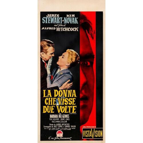 1213. Italian Locandina (13" x 28"); Very Fine- on Linen ### VERTIGO (1958)