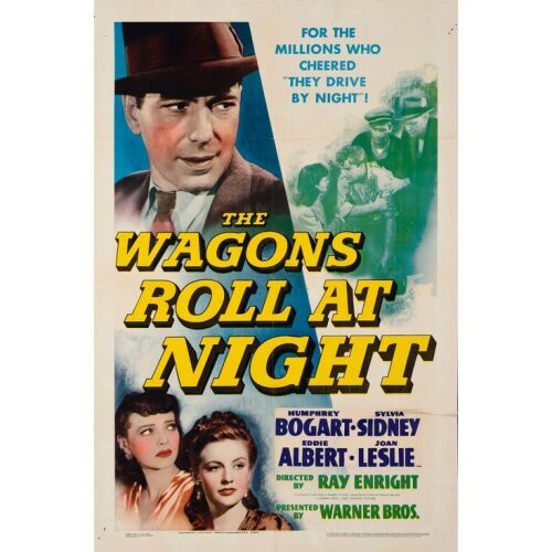 1217. One Sheet (27" x 41"); From The Royal Theatre Collection; Very Fine Folded ### THE WAGONS ROLL AT NIGHT (1941)