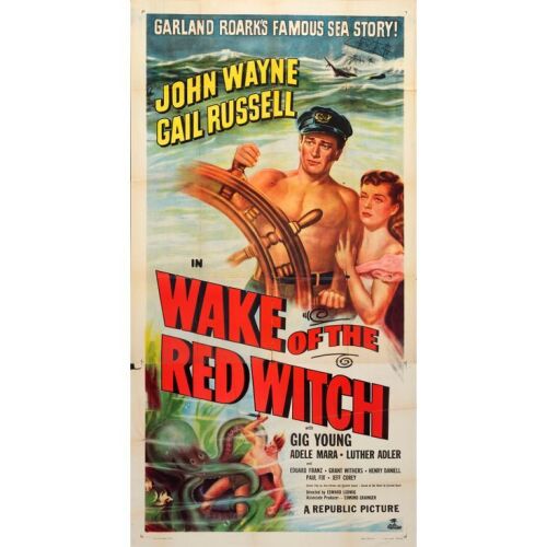 1218. Three Sheet (41" x 81"); Style A; Fine+ Folded ### WAKE OF THE RED WITCH (1948)