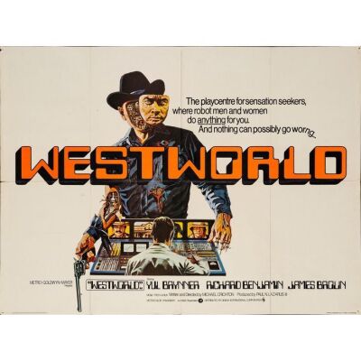 1223. Full-Bleed British Quad (40" x 30"); Very Fine- Folded ### WESTWORLD (1973)