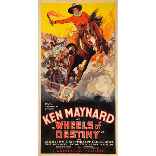 1225. Three Sheet (40.5" x 79"); Stone Lithograph; Very Good+ on Linen ### WHEELS OF DESTINY (1934)