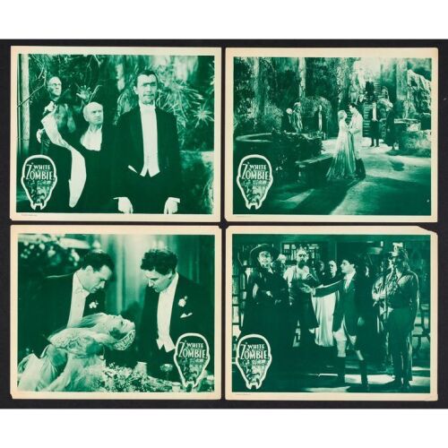 1232. Lobby Cards (4) (11" x 14"); Very Fine- ### WHITE ZOMBIE (R-1938)