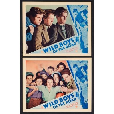 1237. Lobby Cards (2) (11" x 14"); Very Fine ### WILD BOYS OF THE ROAD (1933)