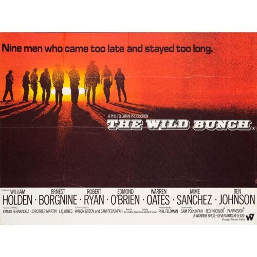 1239. British Quad (40" x 30"); Very Fine- Folded ### THE WILD BUNCH (1969)