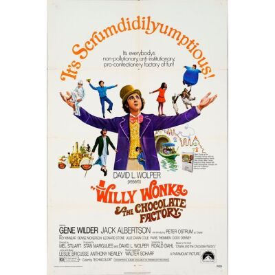 1242. One Sheet (27" x 41"); Very Fine- Folded ### WILLY WONKA AND THE CHOCOLATE FACTORY (1971)