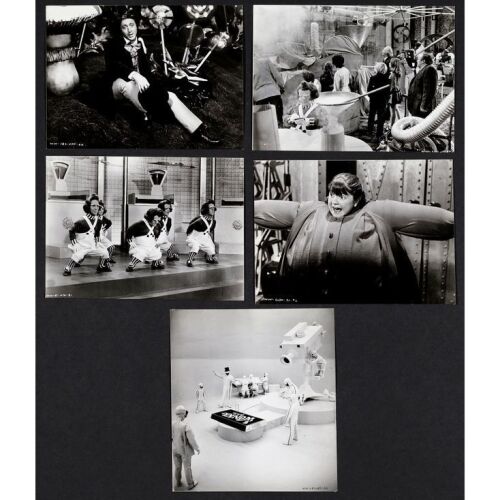 1243. Vintage Original Single-Weight Glossy Untrimmed Advance Photographs (35) (8" x 10"); Very Fine- ### WILLY WONKA AND THE CHOCOLATE FACTORY (1971)