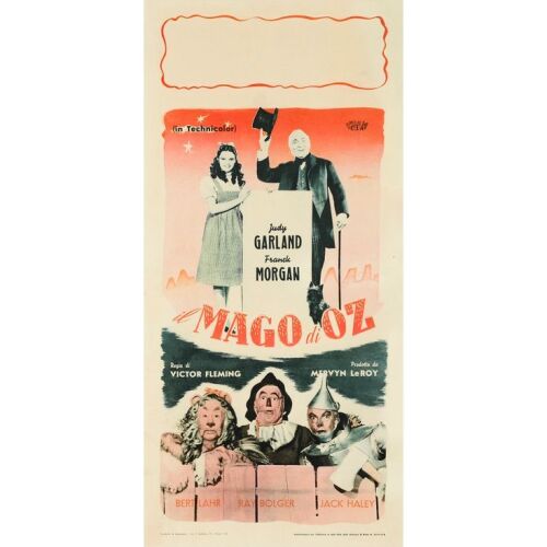 1247. Italian Locandina (13" x 28"); First Post-War Release; Very Fine- on Linen ### THE WIZARD OF OZ (1948)