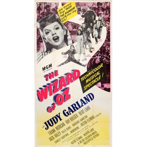 1248. Three Sheet (41" x 79"); Very Fine+ Folded ### THE WIZARD OF OZ (R-1949)
