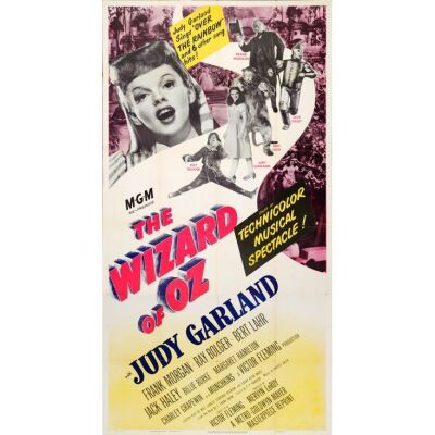 1248. Three Sheet (41" x 79"); Very Fine+ Folded ### THE WIZARD OF OZ (R-1949)