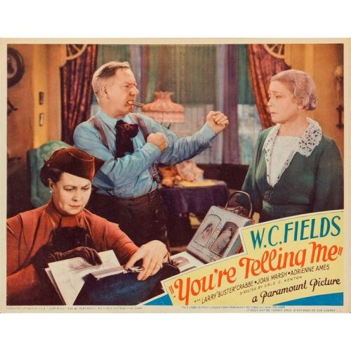 1260. Lobby Card (11" x 14"); Very Fine+ ### YOU'RE TELLING ME! (1934)