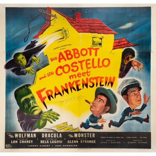 2. ABBOTT AND COSTELLO MEET FRANKENSTEIN (1948): Six Sheet (78" x 81"); Fine+ on Linen