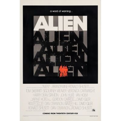 10. ALIEN (1979): One Sheet (28" x 41"); Teaser; Very Fine on Linen