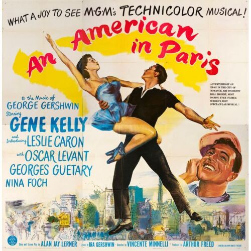 13. AN AMERICAN IN PARIS (1951): Six Sheet (80" x 80"); Very Fine+ Folded