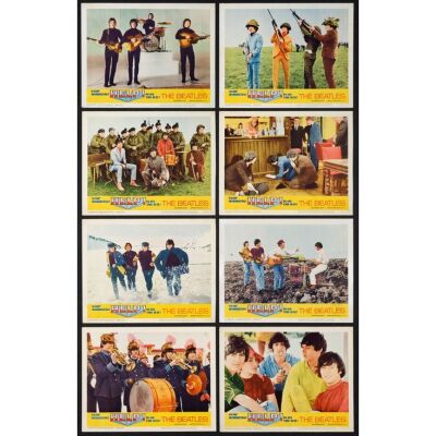 31. THE BEATLES: HELP! (1965): Lobby Card Set (8) (11" x 14"); Very Fine