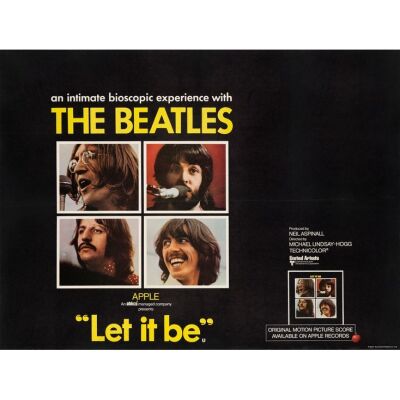 32. THE BEATLES: LET IT BE (1970): Full-Bleed British Quad (40" x 30"); Country-of-Origin; Very Fine+ on Linen
