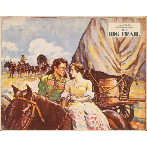 36. THE BIG TRAIL (1930): Lobby Card (11" x 14"); Very Fine-