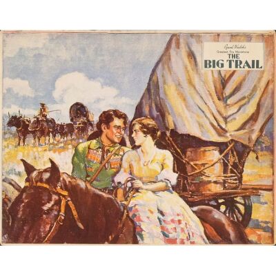 36. THE BIG TRAIL (1930): Lobby Card (11" x 14"); Very Fine-
