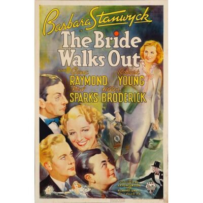 49. THE BRIDE WALKS OUT (1936): One Sheet (27" x 41"); Fine+ Folded