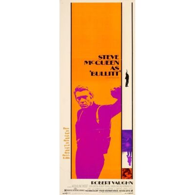 55. BULLITT (1968): Insert (14" x 36"); Fine+ Rolled