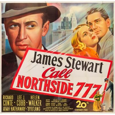 59. CALL NORTHSIDE 777 (1948): Six Sheet (80" x 80"); Stone Lithograph; Very Fine- Folded
