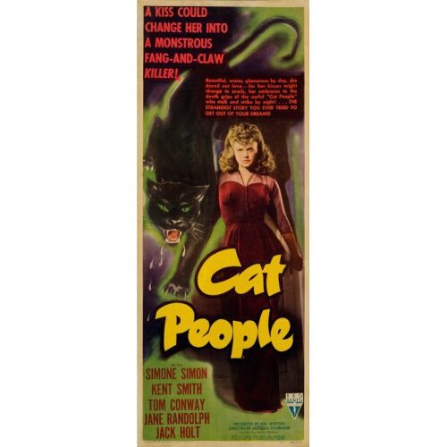 63. CAT PEOPLE (1942): Insert (14" x 36"); Fine Rolled