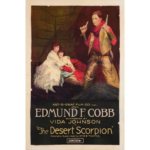 84. THE DESERT SCORPION (1920): One Sheet (27" x 41"); Stone Lithograph; Very Fine- on Linen
