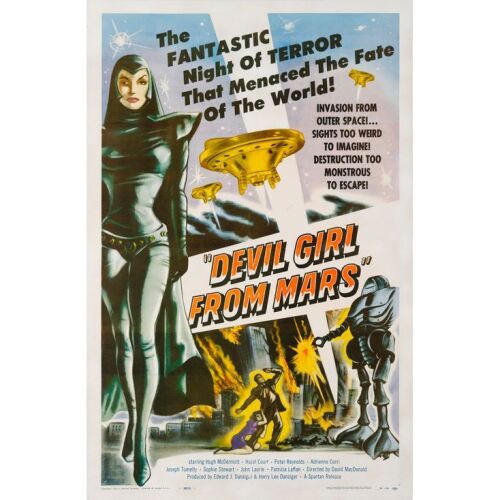 85. DEVIL GIRL FROM MARS (1954): One Sheet (27" x 40"); Fine+ on Linen