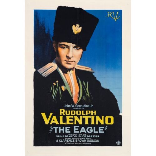 94. THE EAGLE (1925): One Sheet (28" x 41"); Stone Lithograph; Very Fine- on Linen