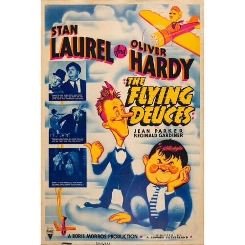 103. THE FLYING DEUCES (1939): 40 x 60; Fine+ on Foam Board