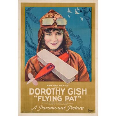 104. FLYING PAT (1920): One Sheet (29" x 41"); From the Donna Hill Collection; Style A, Stone Lithograph; Fine+ on Linen