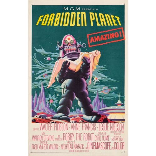 106. FORBIDDEN PLANET (1956): One Sheet (27" x 41"); Fine+ on Linen