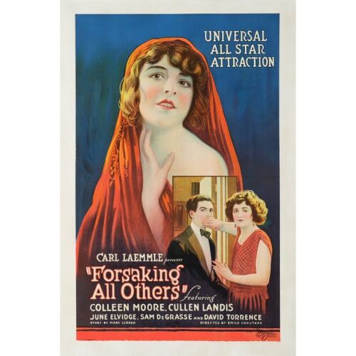 108. FORSAKING ALL OTHERS (1922): One Sheet (26.5" x 40"); Stone Lithograph; Fine+ on Linen