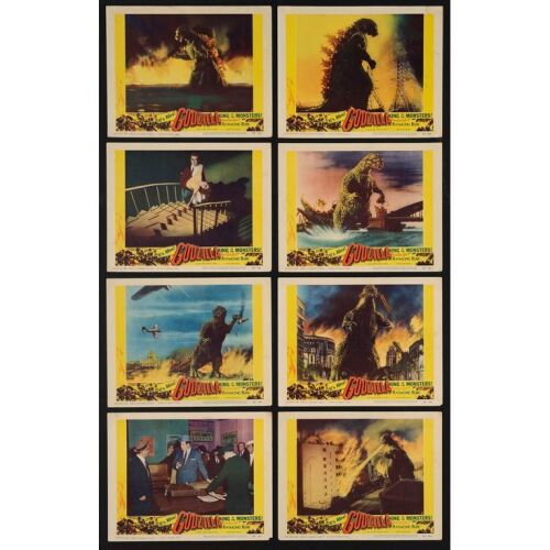118. GODZILLA: KING OF THE MONSTERS! (1956): Lobby Card Set (8) (11" x 14"); Fine