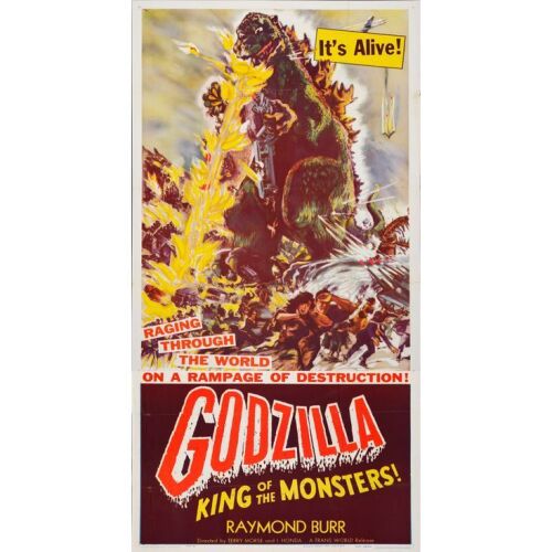 119. GODZILLA: KING OF THE MONSTERS! (1956): Three Sheet (41" x 78"); Style B; Very Fine+ Folded