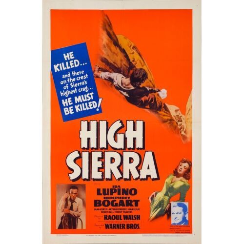 131. HIGH SIERRA (1941): One Sheet (27" x 41"); From The Royal Theatre Collection; Near Mint Folded
