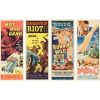 137. HOT ROD GANG AND OTHERS LOT (1955 - 1959): Insert (4) (14" x 36"); Very Fine- Rolled