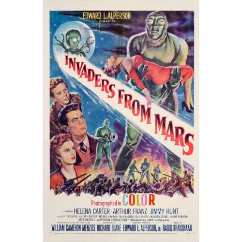 144. INVADERS FROM MARS (1953): One Sheet (27" x 41"); Fine+ on Linen