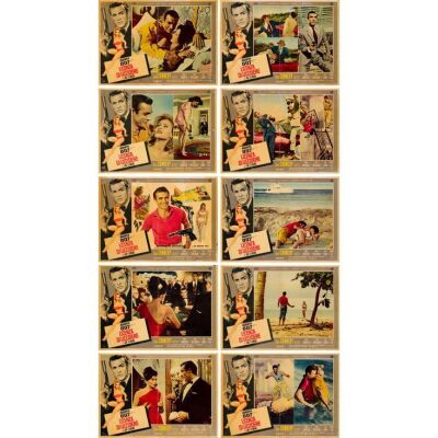 159. JAMES BOND: DR. NO (1963): Italian Photobustas (10) (27" x 19"); Fine- Folded